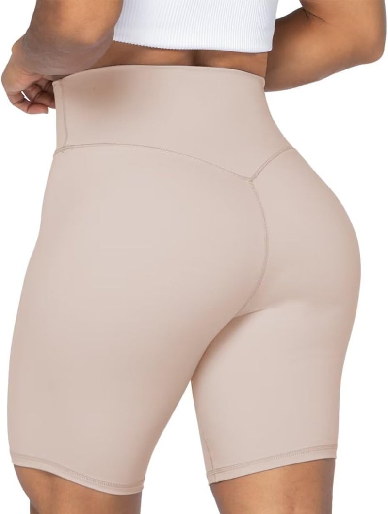 High Waist Biker Shorts for Women - No Front Seam, Squat Proof Yoga & Gym Shorts | Comfortable Fit