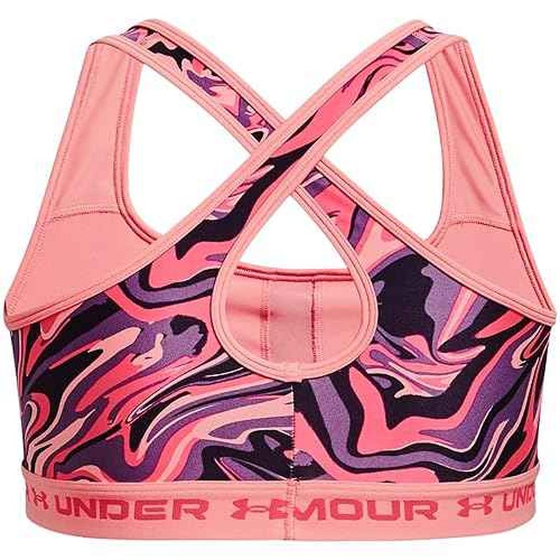Under Armour Womens Crossback Mid Printed Bra