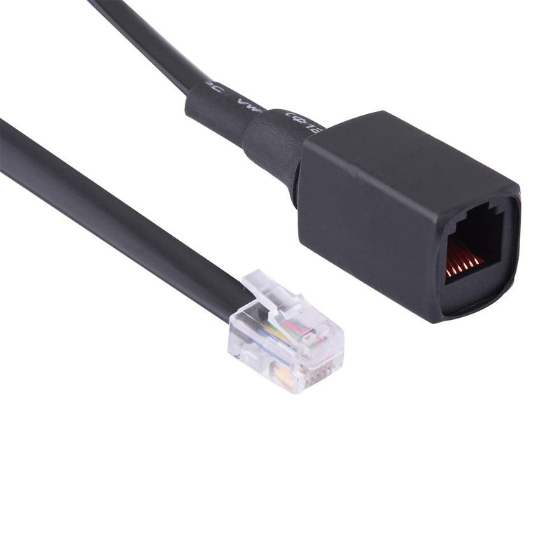 Yencoly 1.5m 6-Pin Radio Accessory Extension Cable for Yaesu Radio Walkie Talkie Mic, Premium Quality, Removable Separation, Outdoor Indoor Use