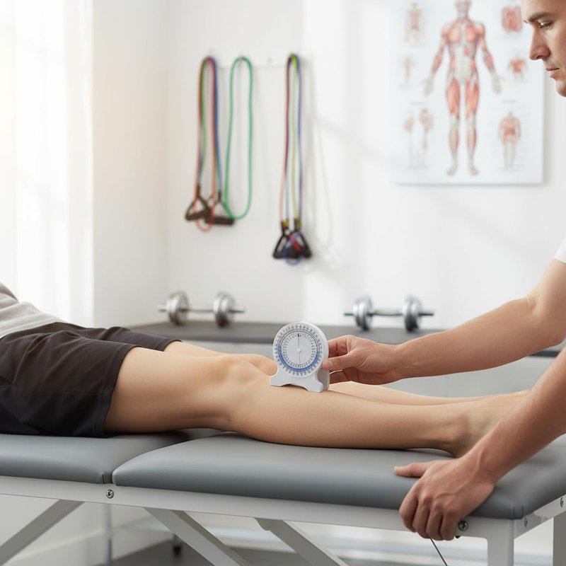 Inclinometer Gauge for Physical with Non Leak Bubble Accurate Measurements 0-360 Degrees Range of Motion Tool for Neck Shoulder Back Joint Mobility Assessment