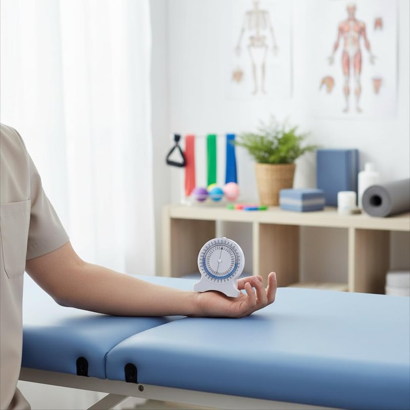 Inclinometer Gauge for Physical with Non Leak Bubble Accurate Measurements 0-360 Degrees Range of Motion Tool for Neck Shoulder Back Joint Mobility Assessment