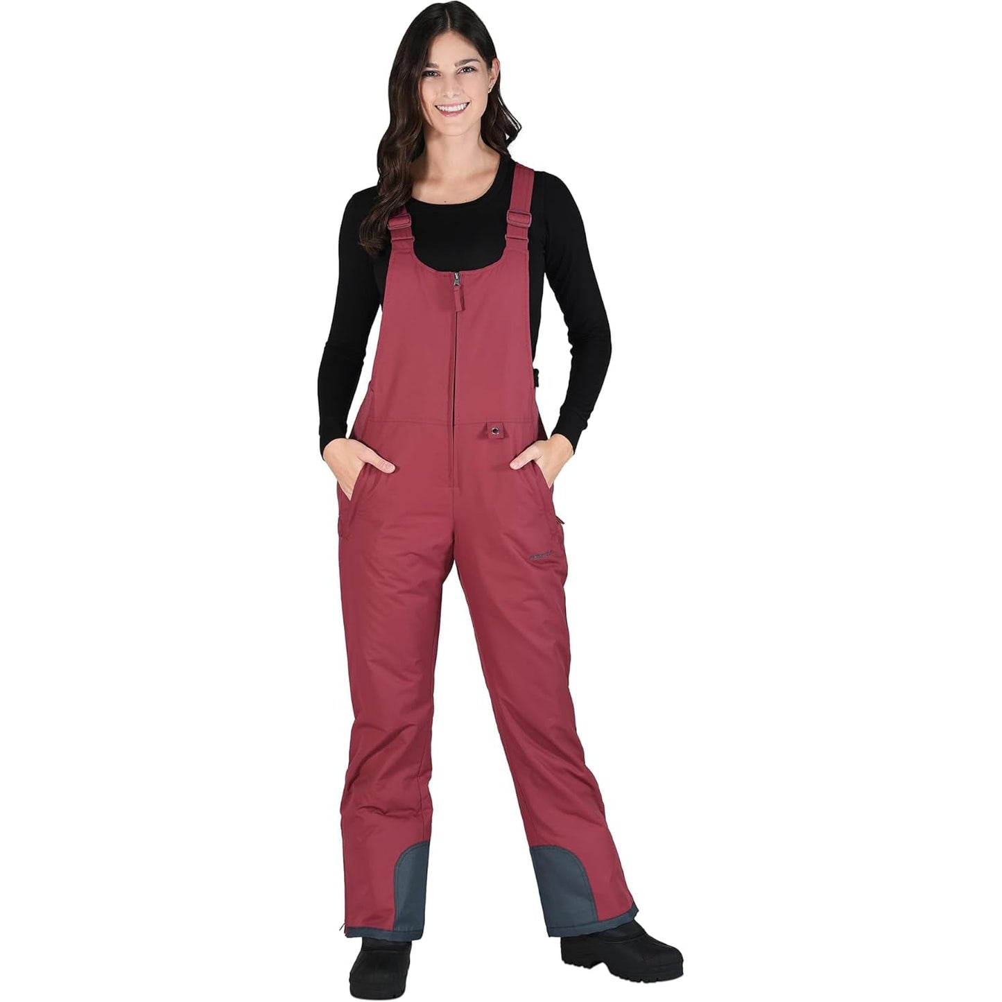Arctix Women's Essential Insulated Bib Overalls, Crimson, Small