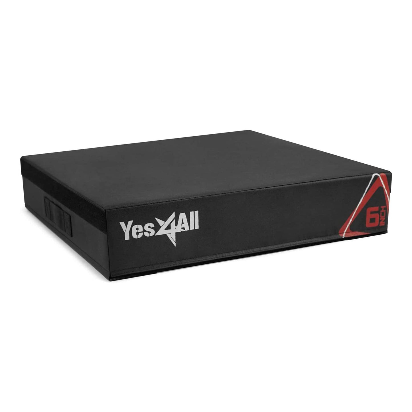 Yes4All Stackable Soft Plyo Box, Adjustable Plyometric Jump Box for Plyometric Exercises, HIIT, Conditioning - Black - 6"