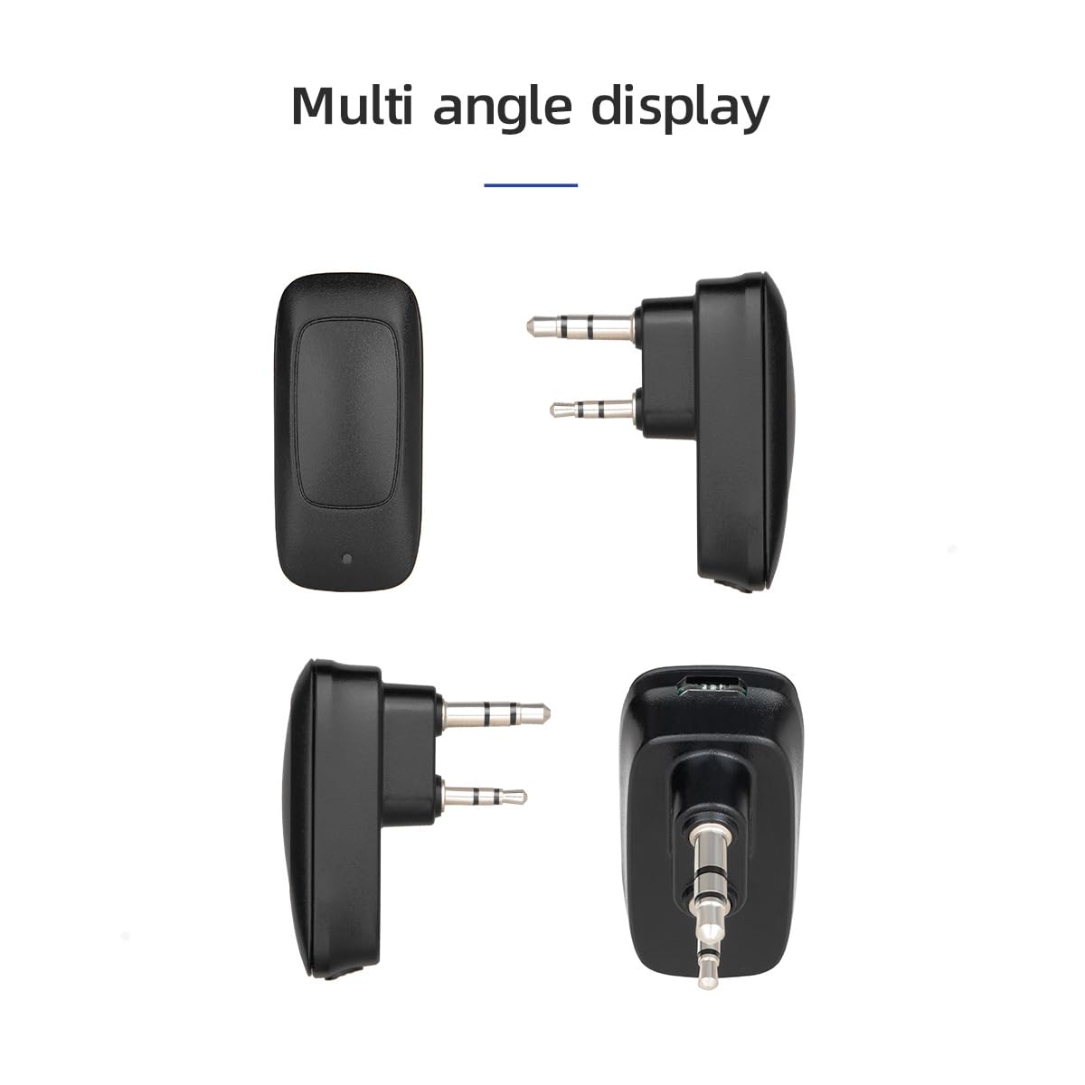 Baofeng Wireless Programming Cable Alternative, BT-1AD Bluetooth Adapter for UV-5R BF-888S UV-82 GT-3, Two Way Radio Programmer via iOS & Android App, No PC Driver Needed (K-Plug)