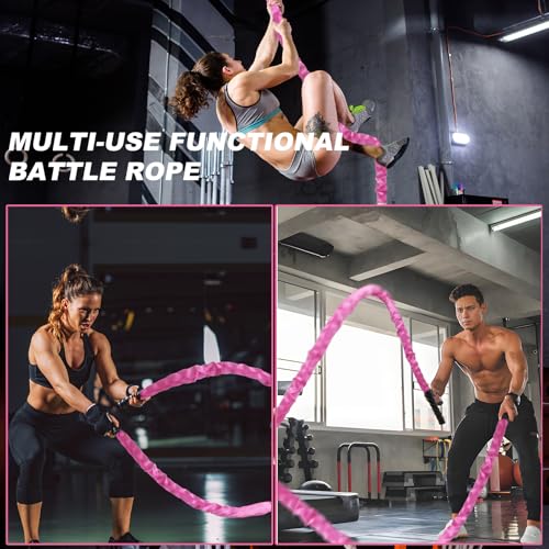 Battle Rope Battle Ropes for Exercise Workout Rope Exercise Rope Battle Ropes for Home Gym Heavy Ropes for Exercise Training Ropes for Working Out Weighted Workout Rope Exercise Workout Equipment