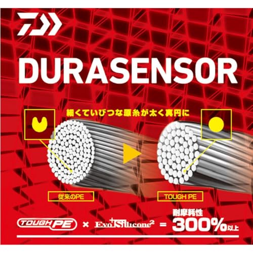 DAIWA PE Line UVF Soltiga Dura Sensor X8+Si2 No. 4 No. 300 m, Multicolor