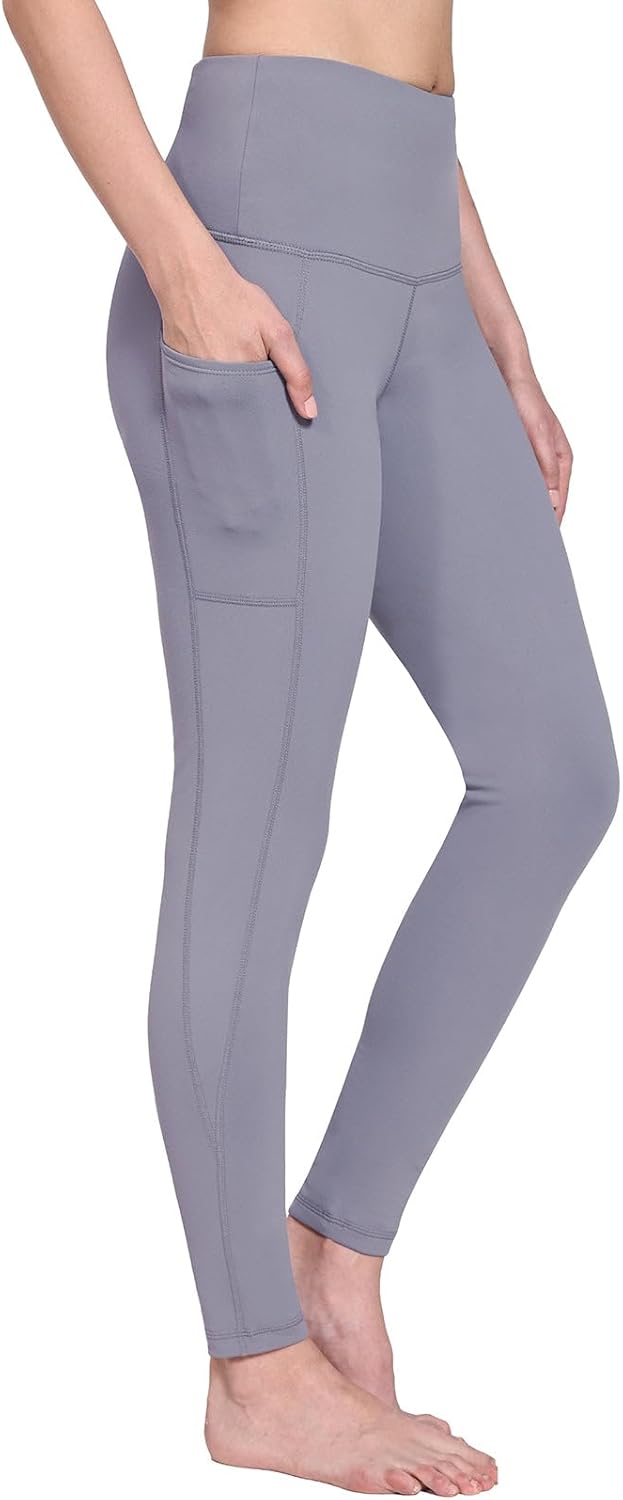 Fleece-Lined Women's Thermal Leggings - Thick Winter Tights with 1 Pocket | Cold Weather Gear