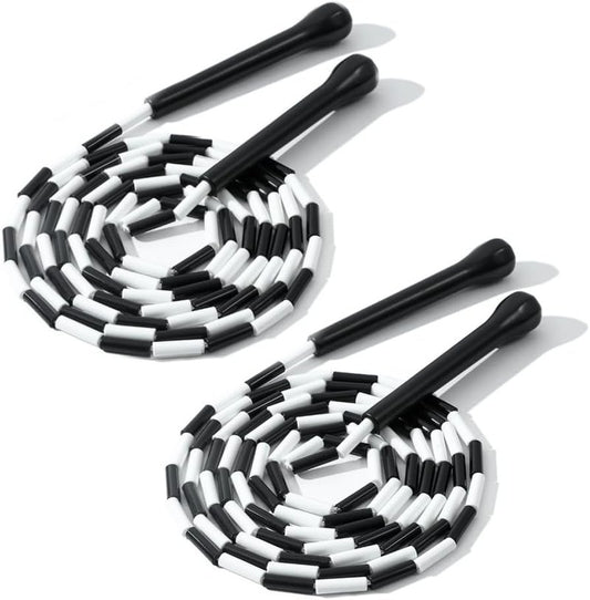 IDOU Beaded Jump Rope - Adjustable Length, Unbreakable Handles | Tangle-Free Rotation for Smooth Workouts