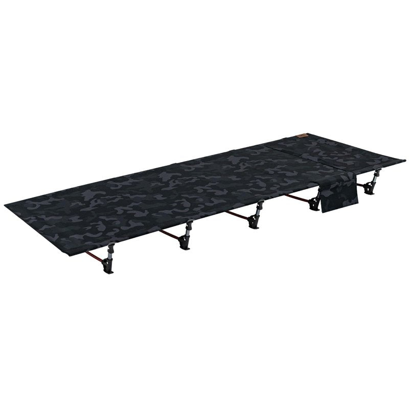 TOMOUNT Camping Cot Ultralight Folding Width 2.3ft Camping Cot for Adults Backpacking Cot for Camping Hiking Camping cots(Black Camouflage)