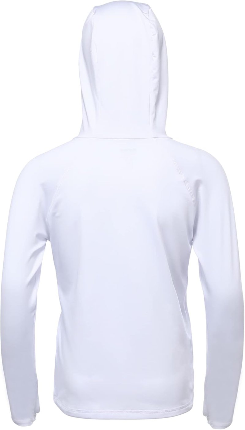 Boys Rash Guard Swim Hoodie - UPF 50+ UV Sun Protection Long Sleeve Fishing Shirt | Kids SPF Water Shirt