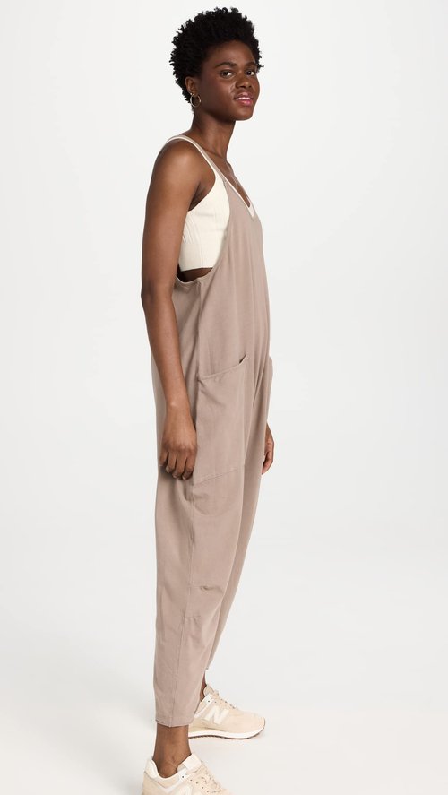 Free People Women's Hot Shot One-Piece, Mocha Latte