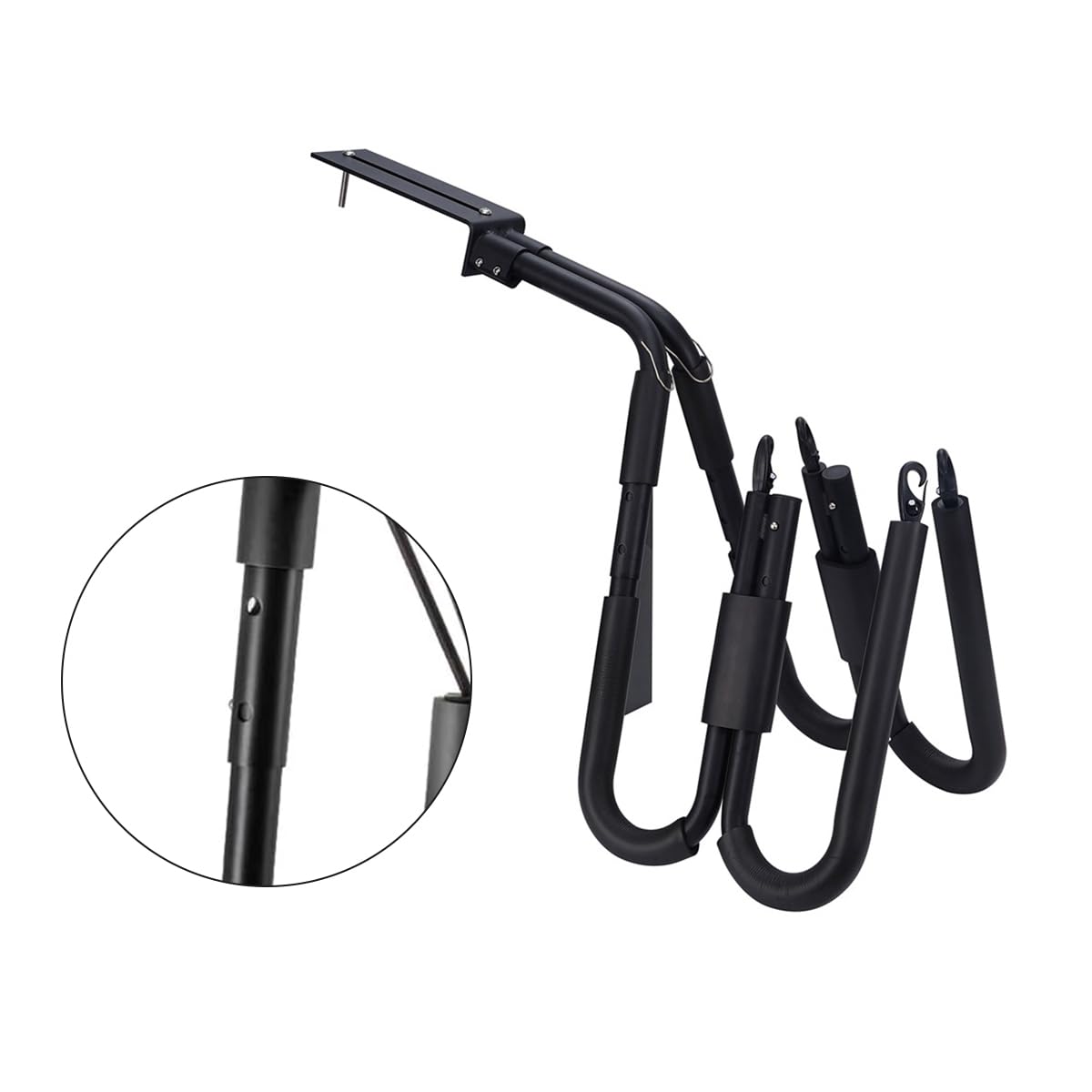 Adjustable Surfboard Rack,with 2 Racks for 2 Surfboards,Aluminum Alloy Surfboard Rack and Holder with Mounting HardwareEasy Install for Motorcycle,Bicycle