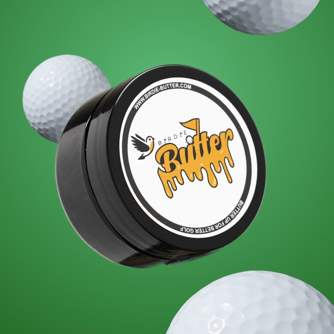 BirdieButter Golf Anti-Slice/Anti-Hook Gel for Straighter Shots | 2 oz (60ML) per Jar | Made in USA