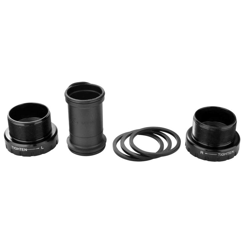 JIANKUN Bike Crank Arm Set 170mm 104 BCD with Bottom Bracket Kit and Chainring Bolts for MTB BMX Road Bicycle, Compatible with Shimano, FSA, Gaint (Black)