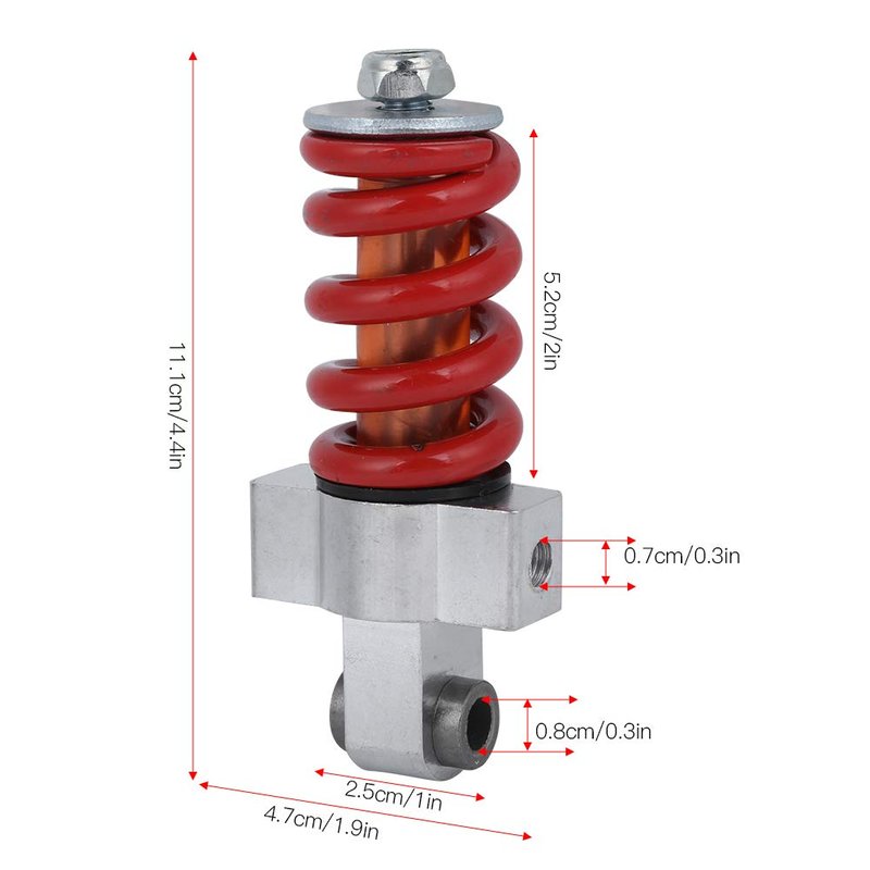 Rear Shock Absorber Set, Compatible with 8in 10in Electric Scooter, Universal Rear Shock Absorber Accessory for Electric Scooter