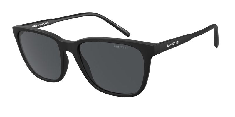 ARNETTE Cortex AN4291 275887 57MM Matte Black/Dark Grey Square Sunglasses for Men +Bundle with Accessory Eyewear Kit