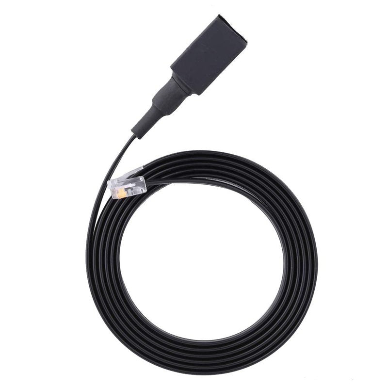 Yencoly 1.5m 6-Pin Radio Accessory Extension Cable for Yaesu Radio Walkie Talkie Mic, Premium Quality, Removable Separation, Outdoor Indoor Use