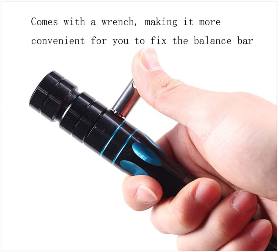Archery Bow Stabilizer - Carbon Fiber Balance Bar for Compound & Recurve Bows | 10 Inch, Blue