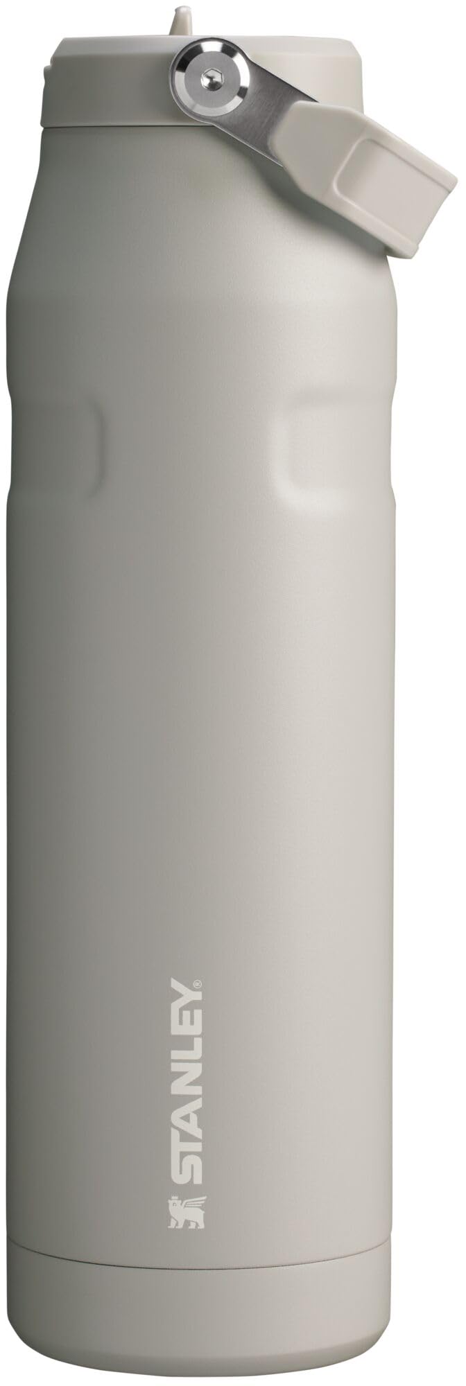 STANLEY IceFlow Flip Straw 2.0 Water Bottle 36 OZ | Built-In Straw with Larger Opening | Lightweight & Leak-Resistant | Insulated Stainless Steel | BPA-Free | Ash