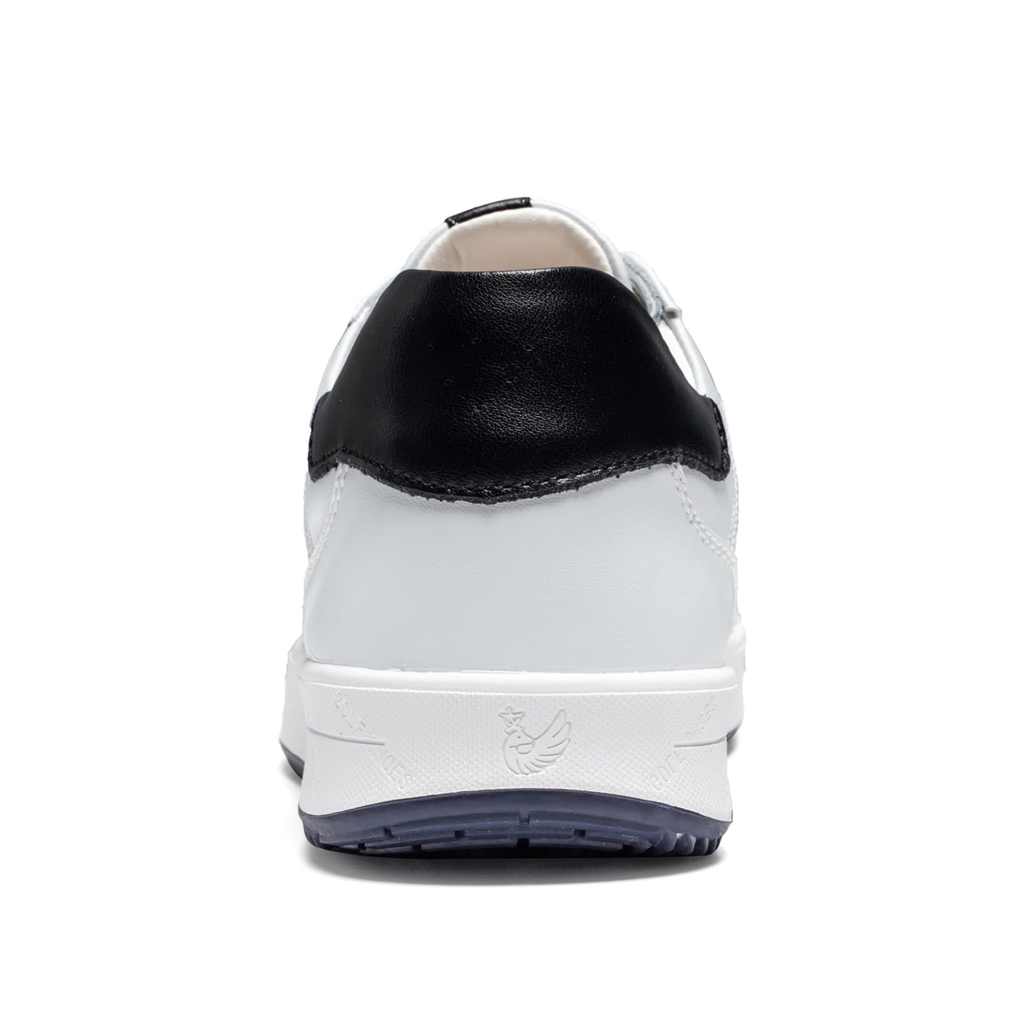 U.Ofeiy Men's Fashion Sneakers Slip On Shoes Leather Low Top Lightweight Comfort Lace Up Walking Shoes for Male White 11.5
