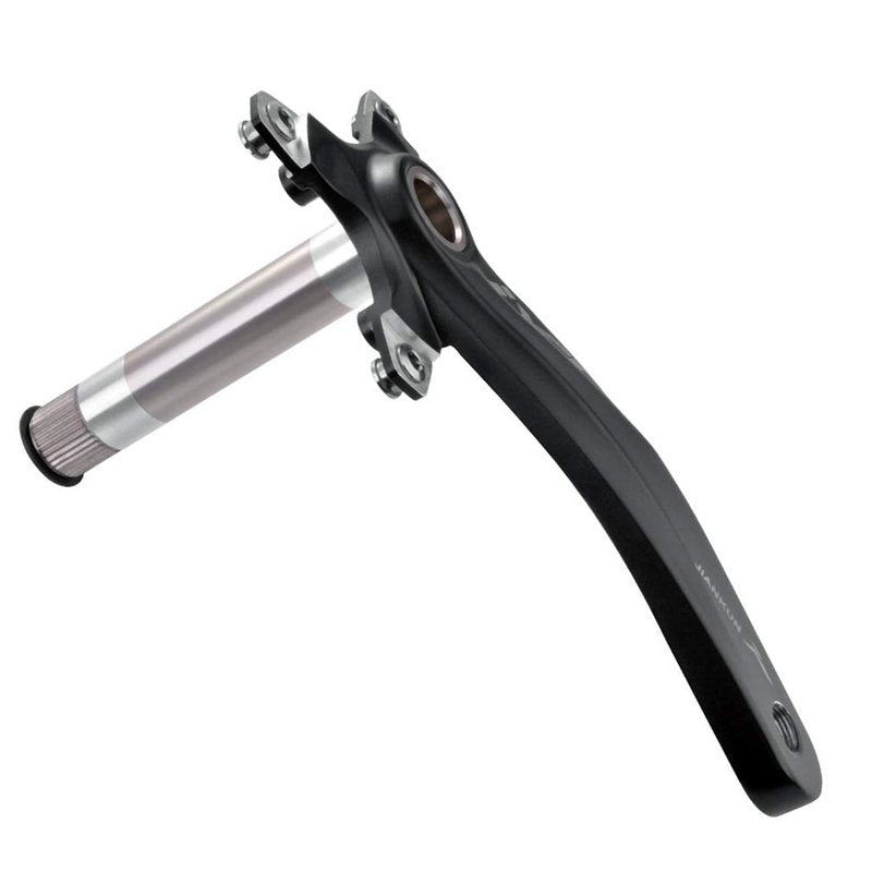 JIANKUN Bike Crank Arm Set 170mm 104 BCD with Bottom Bracket Kit and Chainring Bolts for MTB BMX Road Bicycle, Compatible with Shimano, FSA, Gaint (Black)