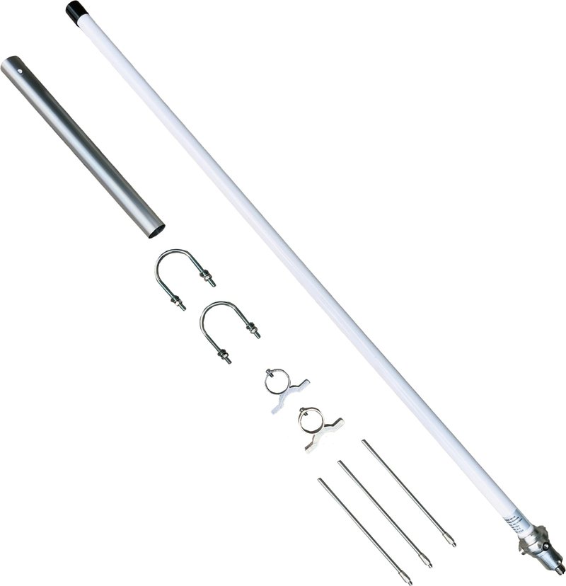 FMUSER GR100 GMRS Base Antenna, 462-467MHz, High Gain 7.5 dBi Fiberglass GMRS Base Station Antenna for GMRS Repeater, GMRS Mobile Radio Antenna with PL259 Connector