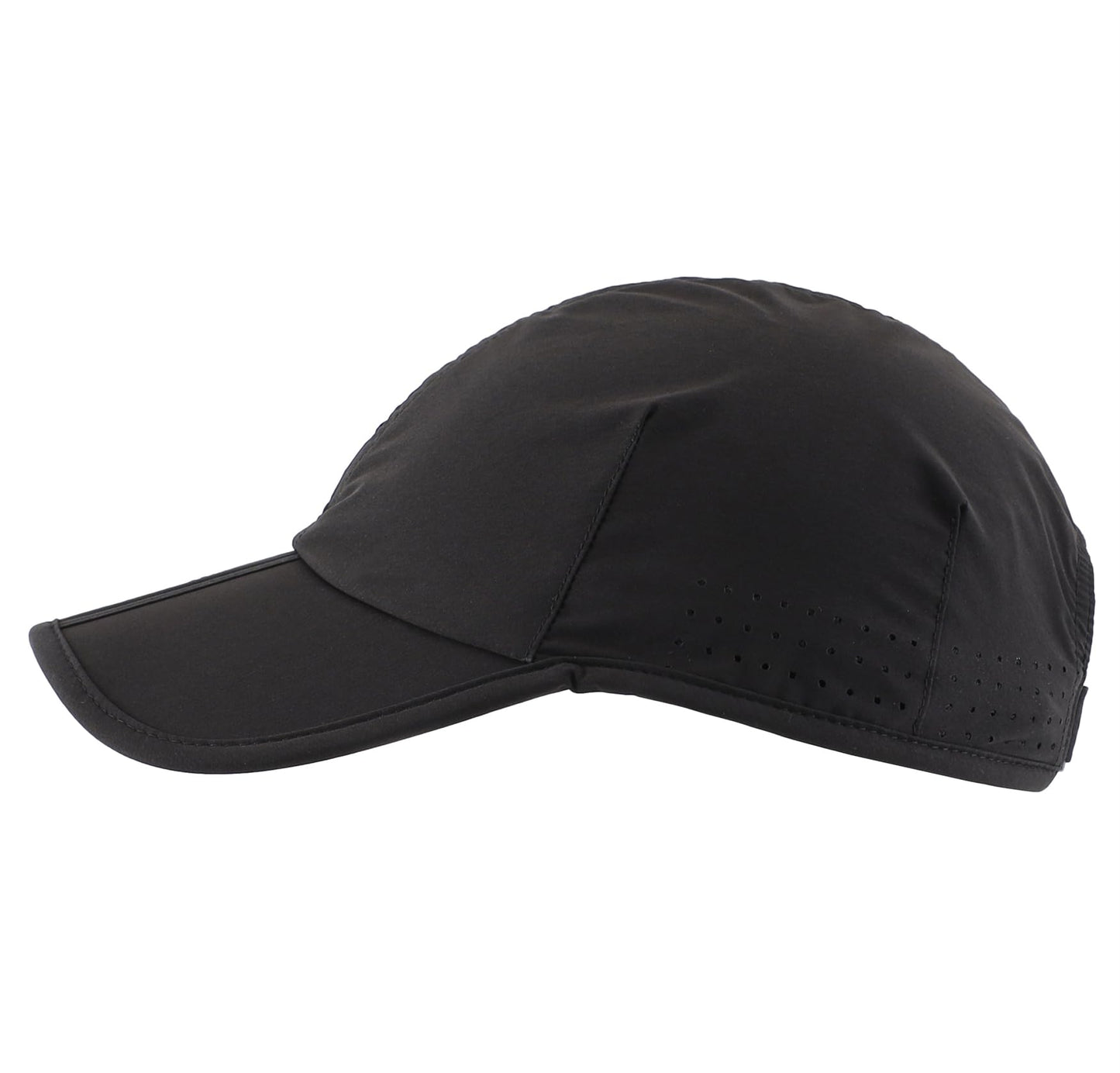 Connectyle Outdoor Quick Drying Sport Hat Reflective Golf Tennis Cap Lightweight UPF 50+ Running Hat for Men & Women Black