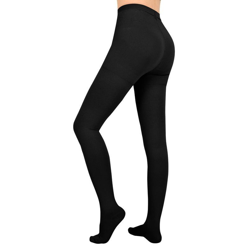 Wegitcs Compression Pantyhose for Women & Men, 20-30mmHg Graduated Compression Leggings Closed Toe, Waist High Medical Compression Stockings for Treatment Varicose Veins Swelling, (Black, X-Large)