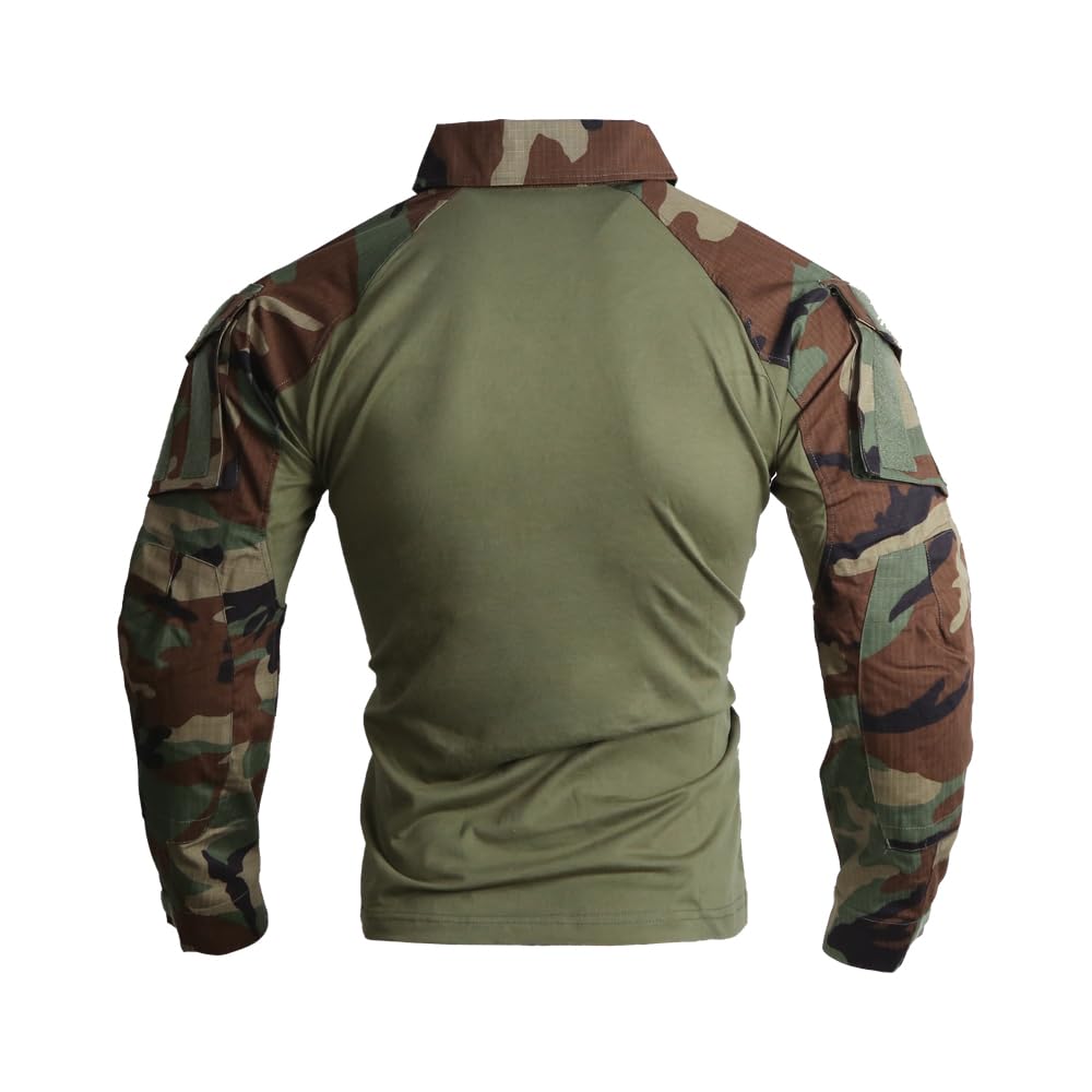 EMERSONGEAR Men's Tactical Shirt,Gen3 Airsoft Combat Army Paintball Quick Dry Long Sleeve BDU T-Shirt Top