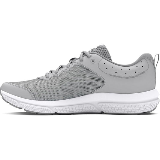 Under Armour Men's Charged Assert 10 Shoes, (100) Mod Gray/Mod Gray/White, 12 Wide