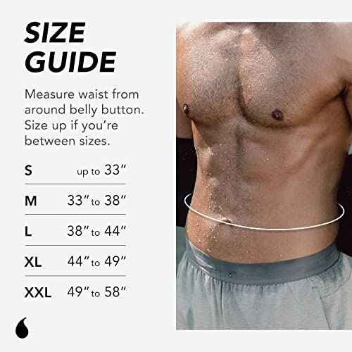 Sports Research Sweet Sweat Waist Trimmer (Core Series) - Premium Sweat Enhancing Fitness Band for Women & Men