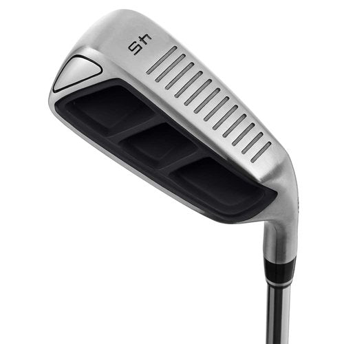 MAZEL Golf Pitching & Chipper Wedge,Right Handed,35,45,55 Degree Available for Men & Women (Right, Stainless Steel (Black Head), S, 45)