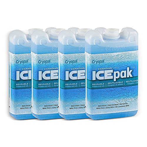 Cryopak Hard Shell Reusable Ice Pack, 3x5 (Pack of 4)