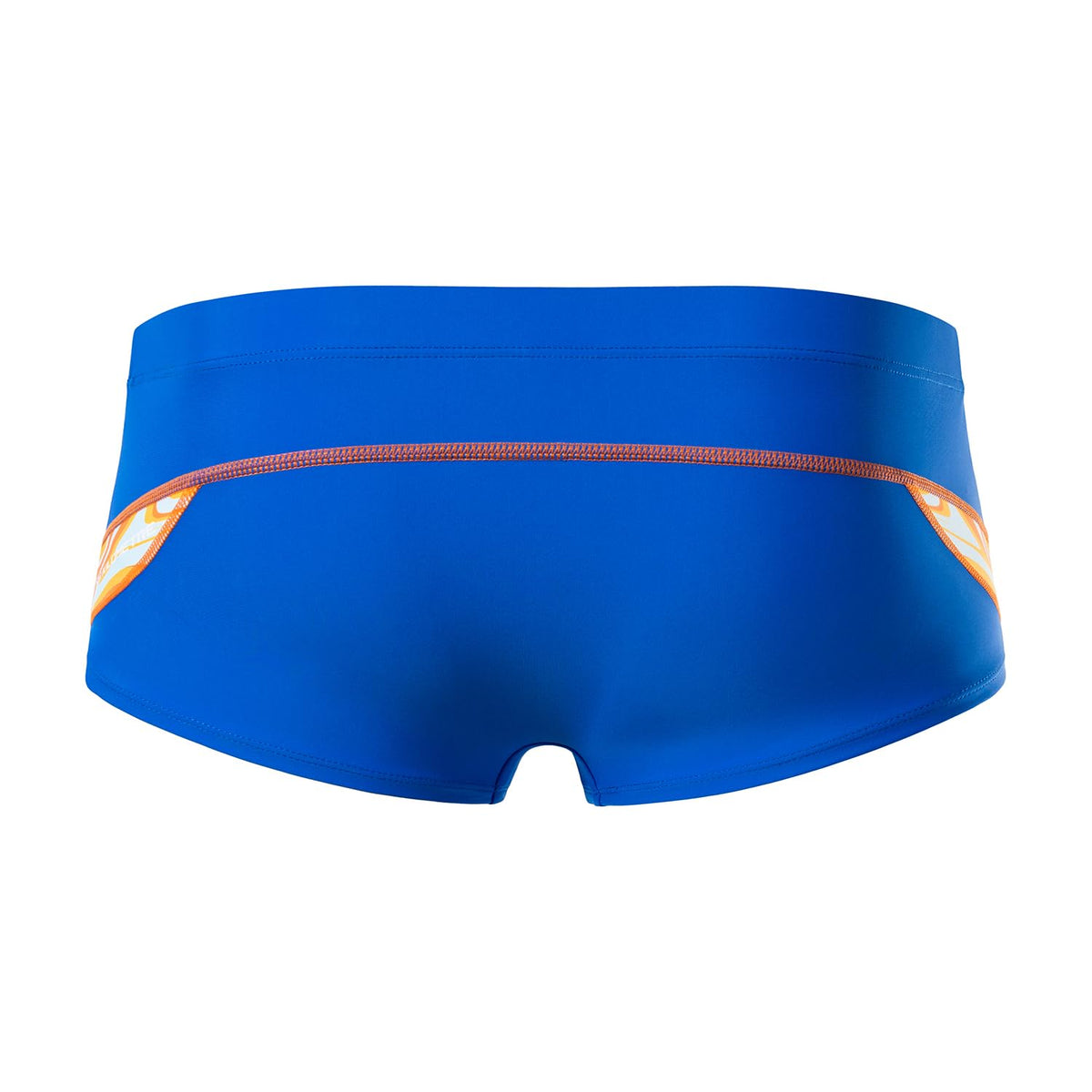 MY KILOMETRE Men's Square Leg Swimsuits Briefs Quick Dry Durable Athletic Swim Jammers for Training Swimming Solid Color Swimwear for Men (Blue M)
