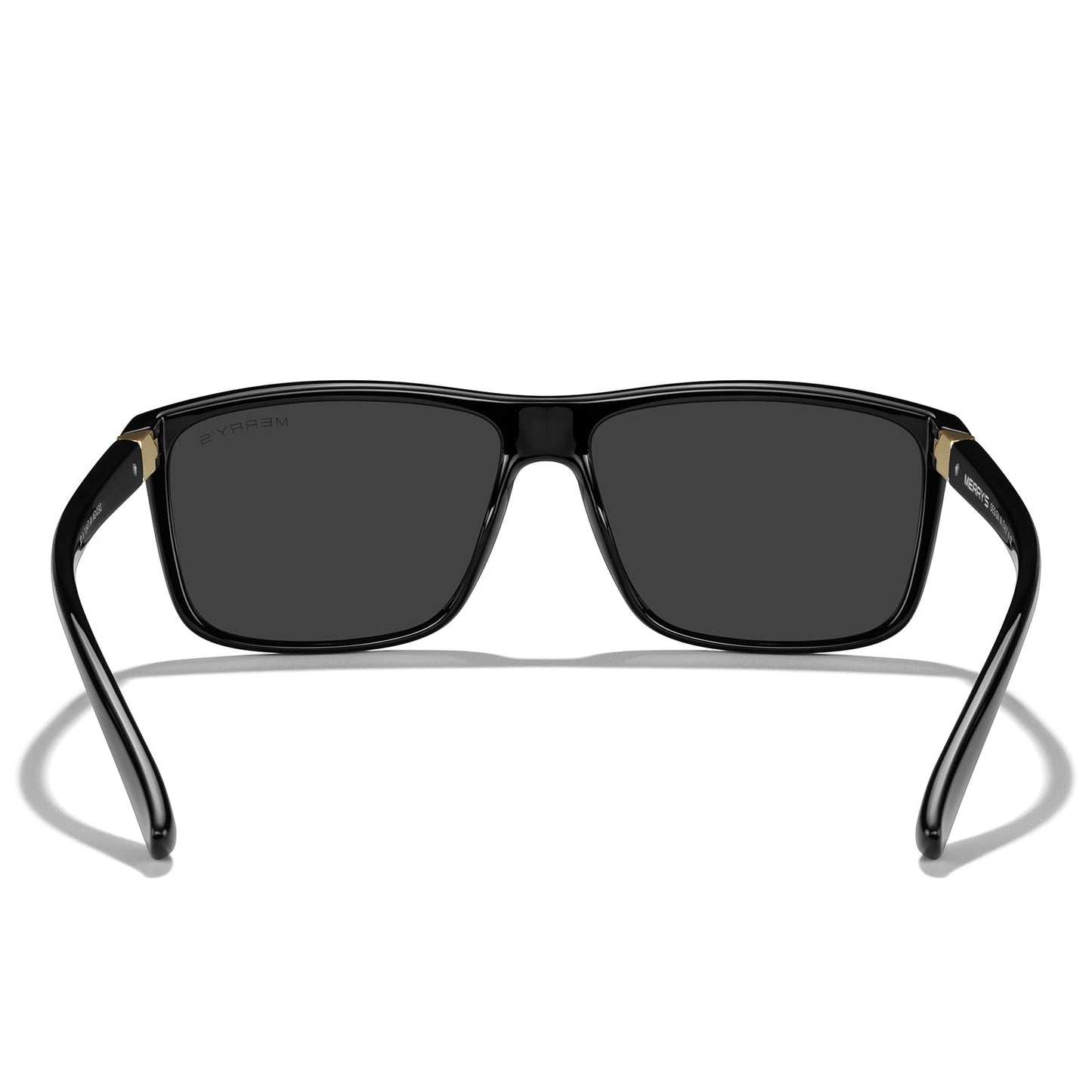 MERRY'S Rectangular Polarized Sports Sunglasses for Men Women Cycling Driving Fishing UV400 Protection S8225