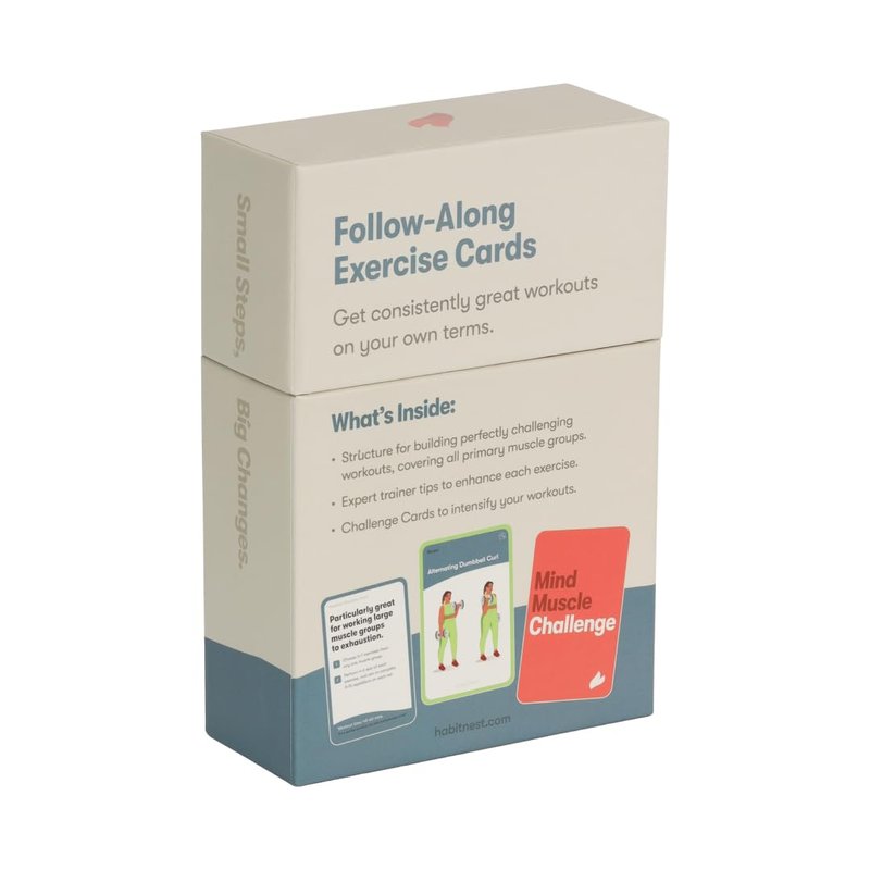 Dumbbell Elevate Exercise Cards: Home Workout Series Card Deck - Comprehensive At-Home Fitness System with 65 Exercises, 8 Bonus Challenges, and 4 Unique Workout Formats.