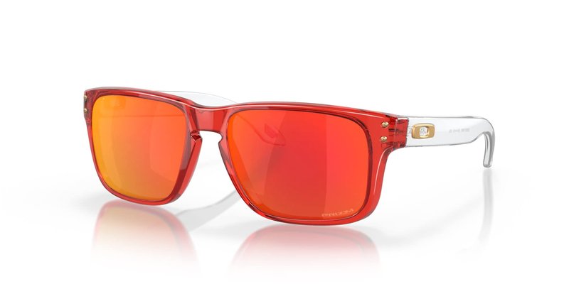 Oakley Youth Unisex Kids OJ9007 Holbrook XS Square Sunglasses, Crystal Red/Prizm Ruby, 53 mm