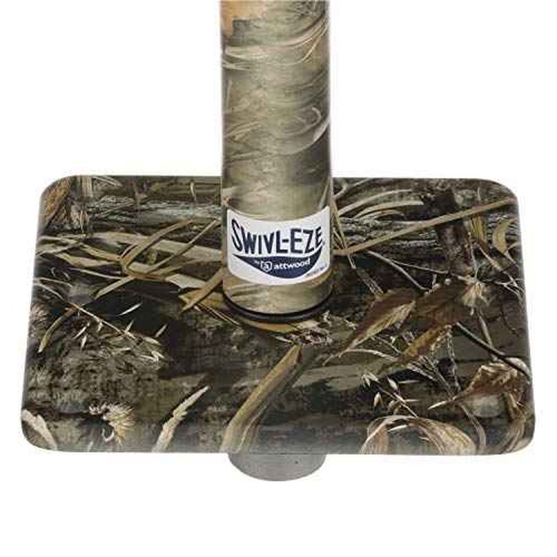 Attwood 97749C-7 Swivl-Eze Lock¡¯N-Pin ¨ú-Inch Pedestal Package, Camouflage Finish, 11 Inches Tall, 7-Inch x 7-Inch Base Plate