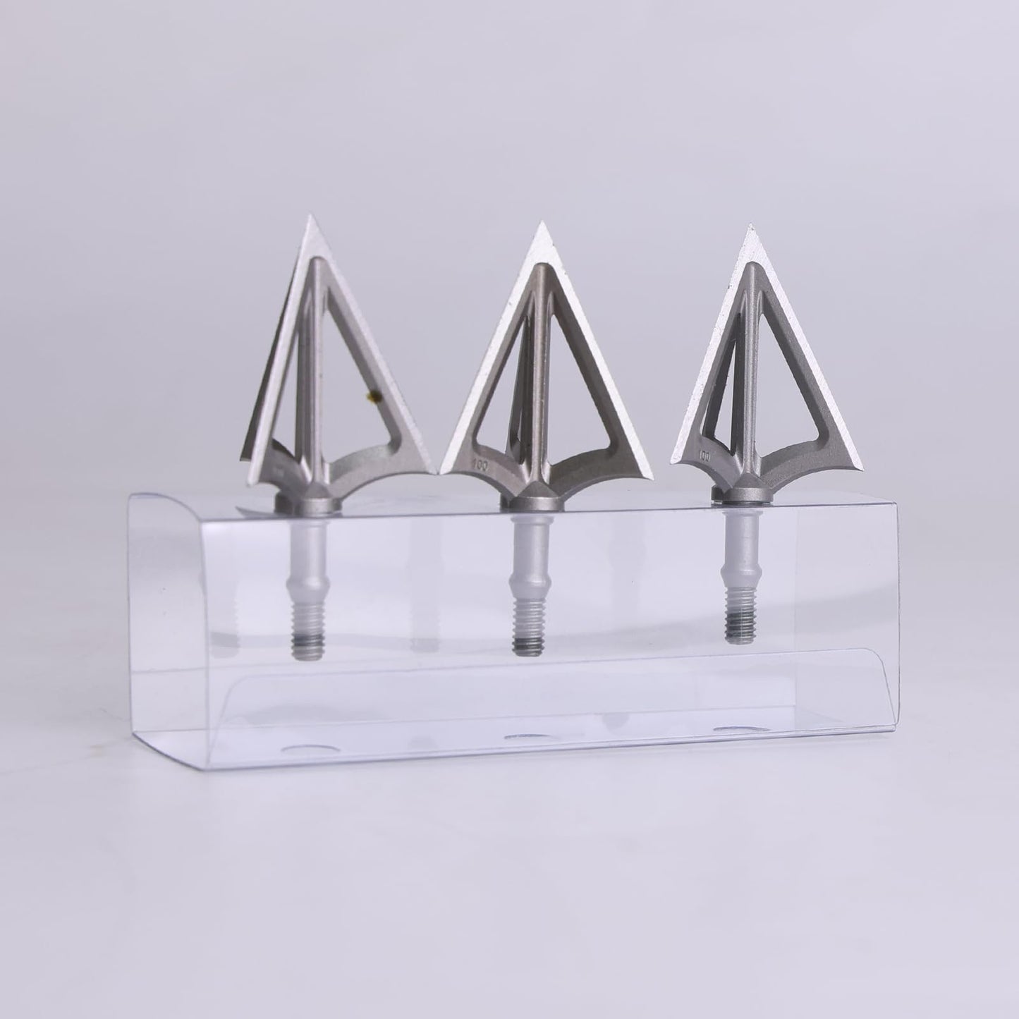 Moyujian 6 Packs of 100 Wide Heads, broadheads 100 Grain (100 Grain Silver)