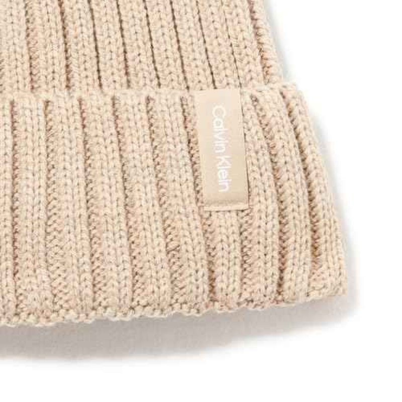 Calvin Klein Womens Faux Fur Pom Pom Knit Beanie Cold Weather Super Soft Hat