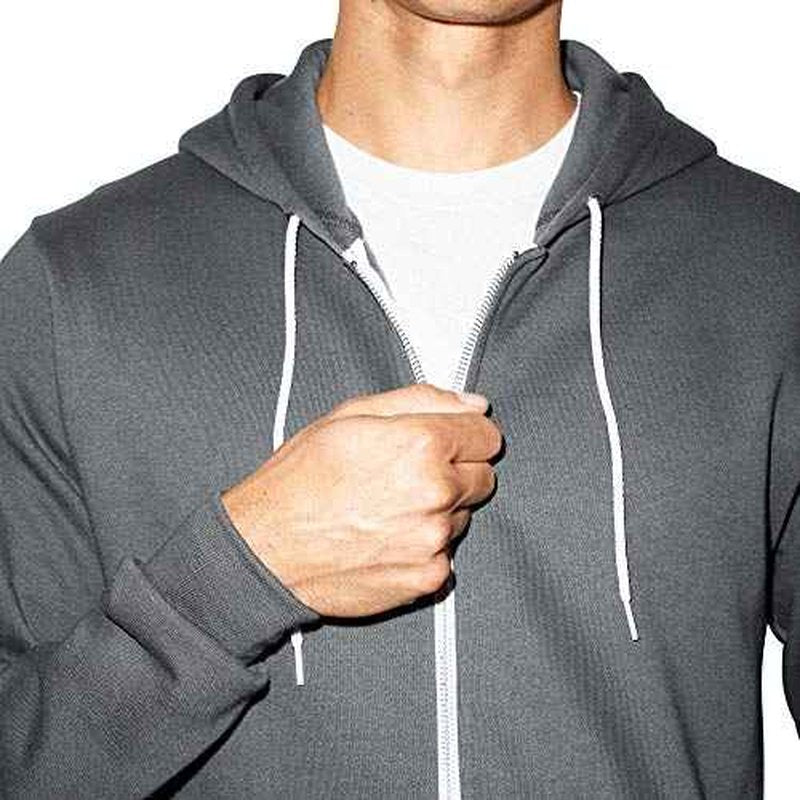 American Apparel Men's Flex Fleece Long Sleeve Zip Hoodie