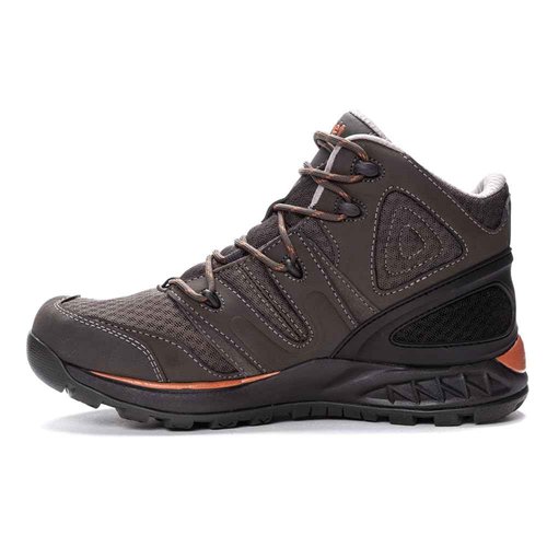 Propét Men's Veymont Waterproof Hiking Boots, Gunsmoke/Orange, 11 Medium US