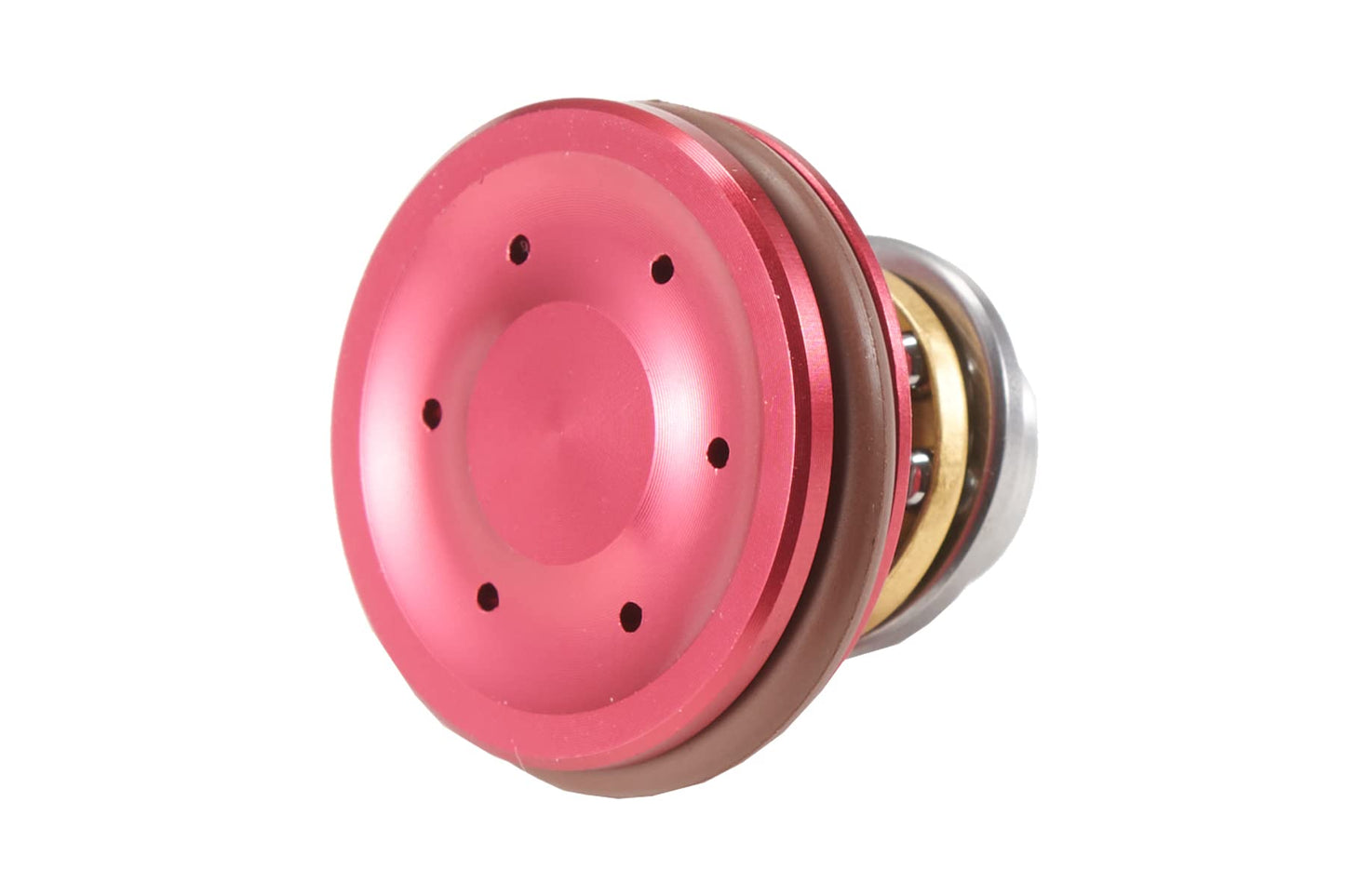 Lancer Tactical Piston Head Aluminum Ventilated Concave CNC Machined (Red)