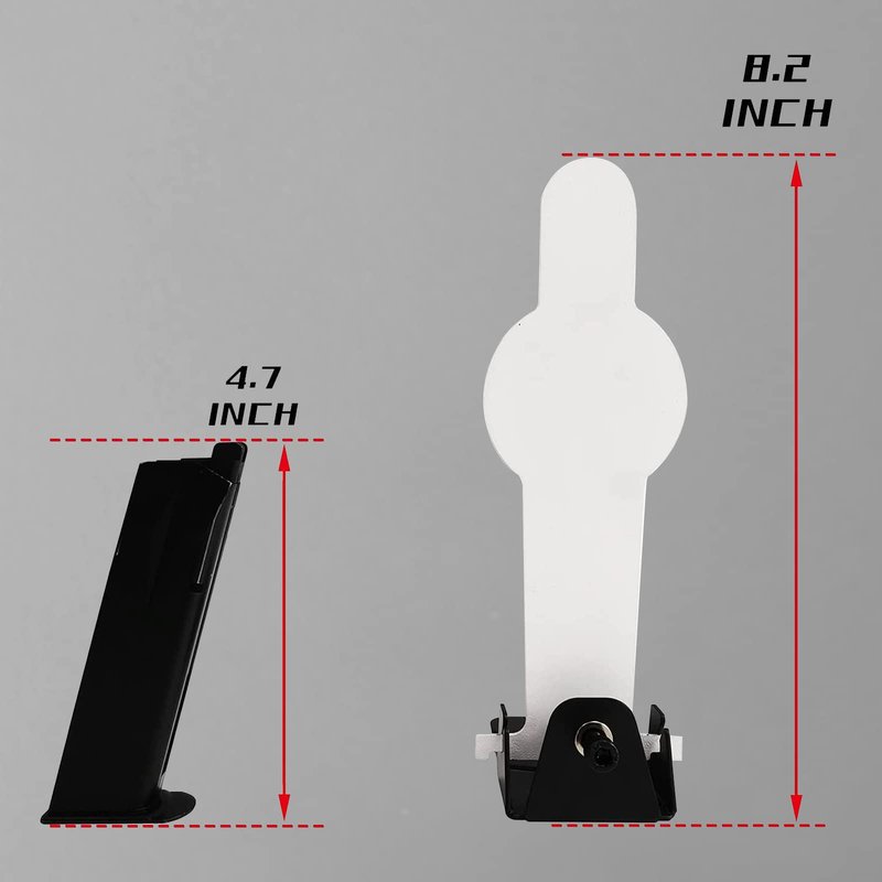 Atflbox 2 Pcs Metal Shooting Practice Target Rated for Pistol Airsoft BB Guns, Suitable for Outdoor and Indoor (POP)
