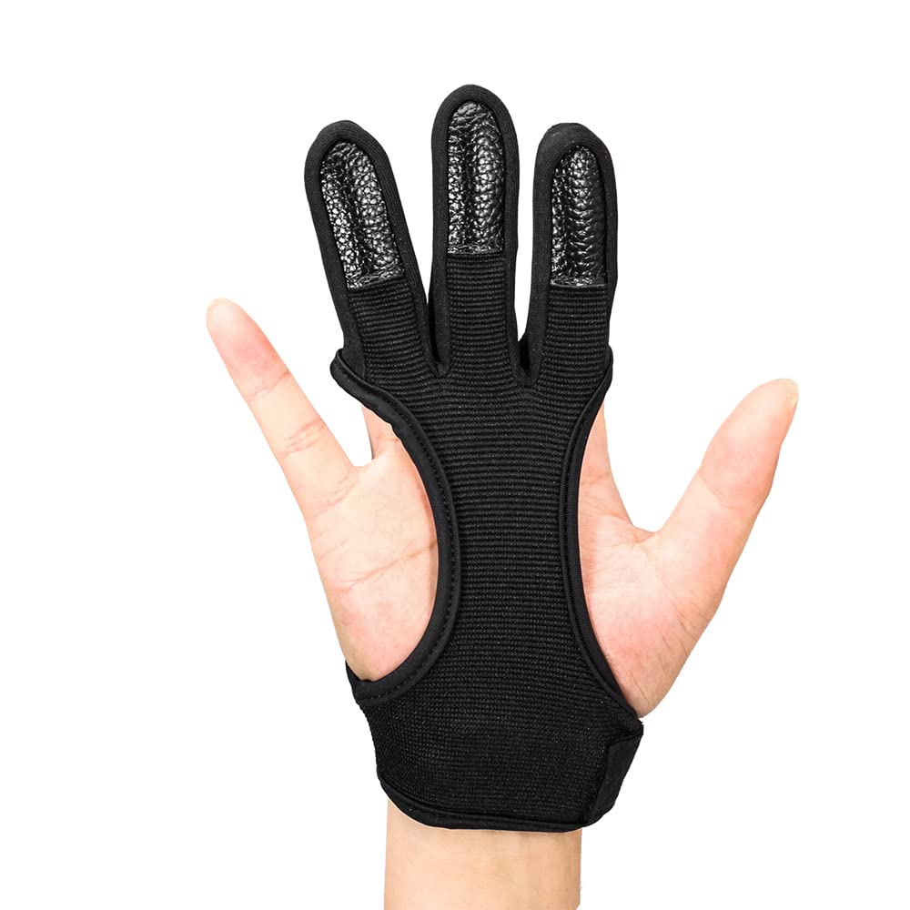 Mumian Archery Glove,Protective Leather Gloves for Recurve Bow and Compound Bow Men and Women,Finger Tab for Hunting Bow with Archery Equipment and Protective Gear Accessories