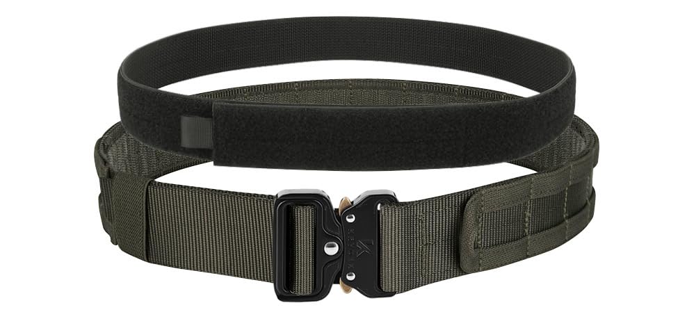 KRYDEX Quick Release Rigger MOLLE Belt 1.75 Inch Inner & Outer Tactical Heavy Duty Belt (RG, X-Large)
