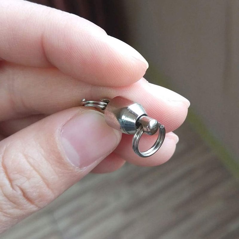 Ball Bearing Swivel Fishing Connectors - Stainless Steel Split Rings | 25/50pcs, 7LB-132LB Capacity