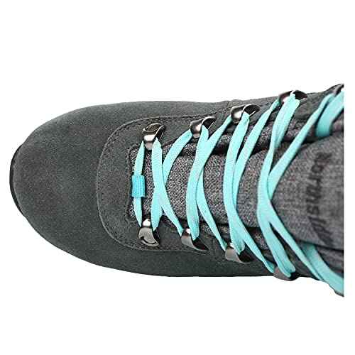 Northside Women's Apex Trek Hiking Boot, Gray/Aqua, 7.5