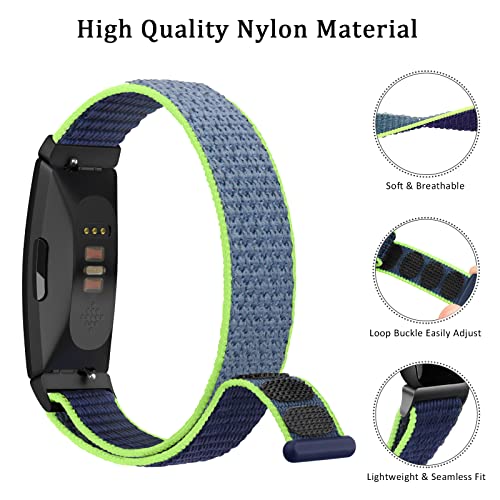 Nylon Ace 3 Bands Compatible with Fitbit Ace 3 Straps for Kids Boys Girls - Soft Skin-Friendly Breathable Ace 3 Bands for Kids Watch Band Wrist Strap Bracelet Accessories