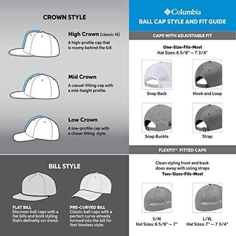 Columbia Unisex PFG Hooks Mesh Ball Cap-High Crown, Carbon/Silver, XX-Large